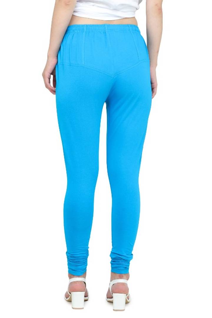 Trendy Cotton Blend Churidar Legging With Drawstring Waistband